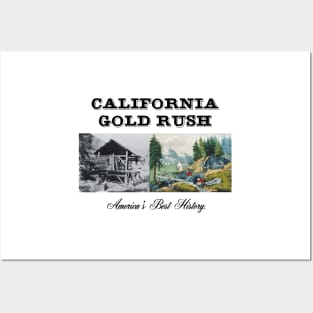 California Gold Rush Posters and Art